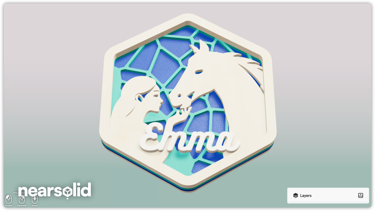 Model horse generated